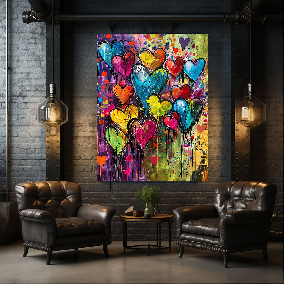 Miniaturbild: Love is Now" – hochwertiger Kunstdruck für emotionale und stilvolle Raumgestaltung
