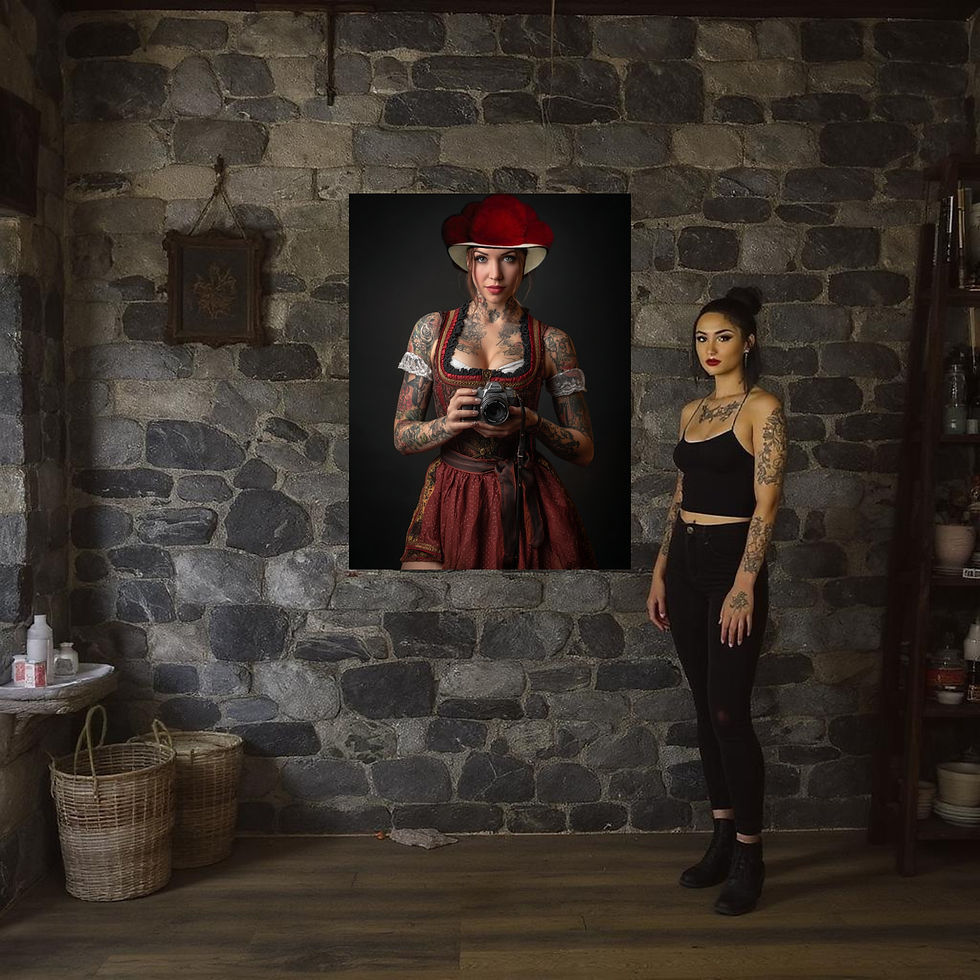 Miniaturbild: Kunstdruck „Cristel“ – Tradition trifft Rebellion