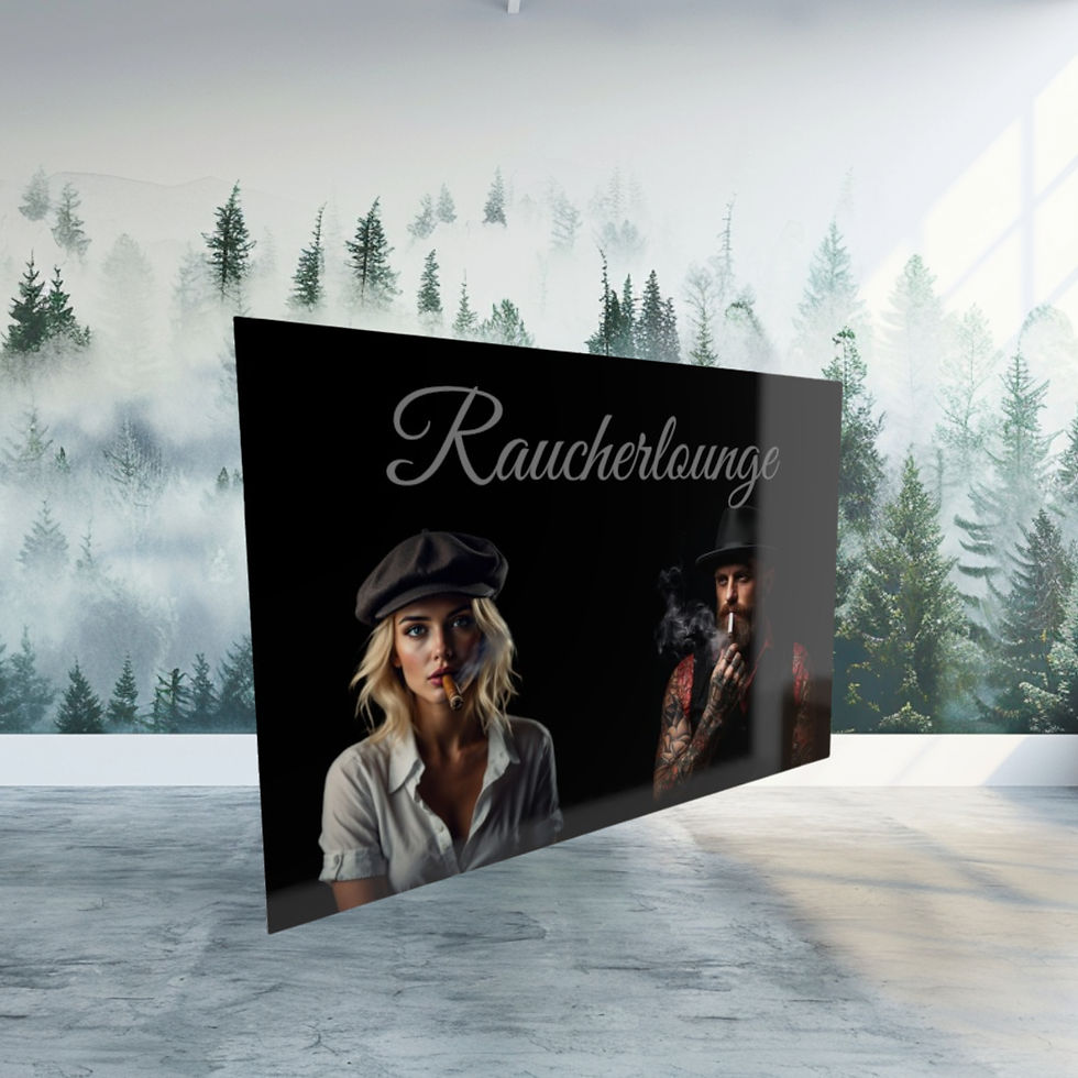 Miniaturbild: Exklusive Schwarzwald-Schilder für Toiletten & Raucherlounges 30x20 cm