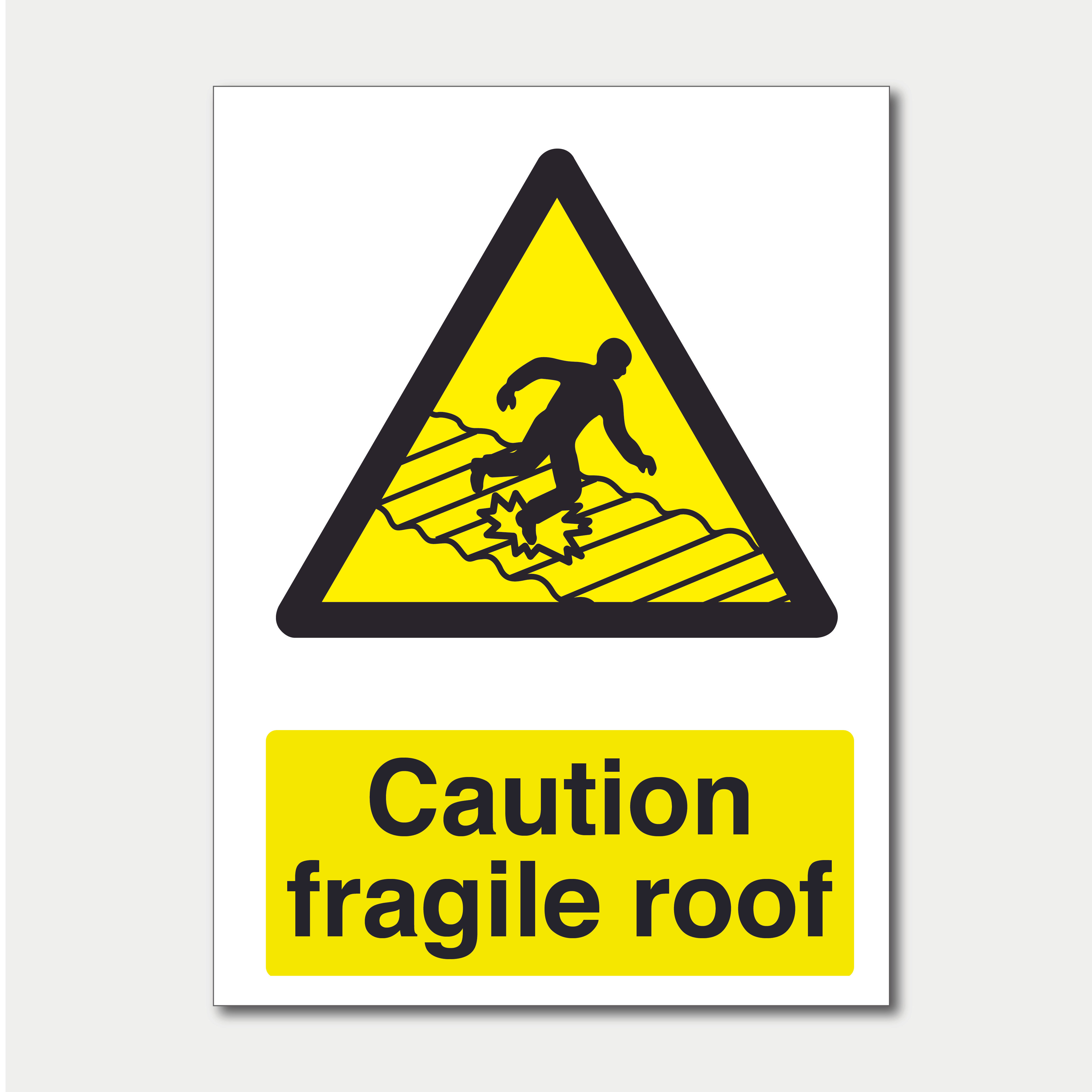 Caution Fragile Roof