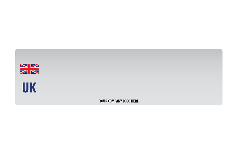 Thumbnail: 520 x 111 Pre-Printed Standard White Reflective