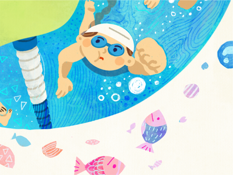 Work|水泳教室ポスター|イラスト