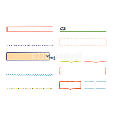 本にまつわる見出しセット：カラー・モノクロ
