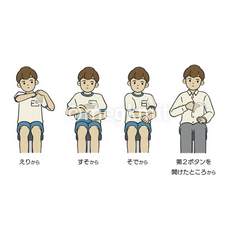 体温計を入れる様子セット