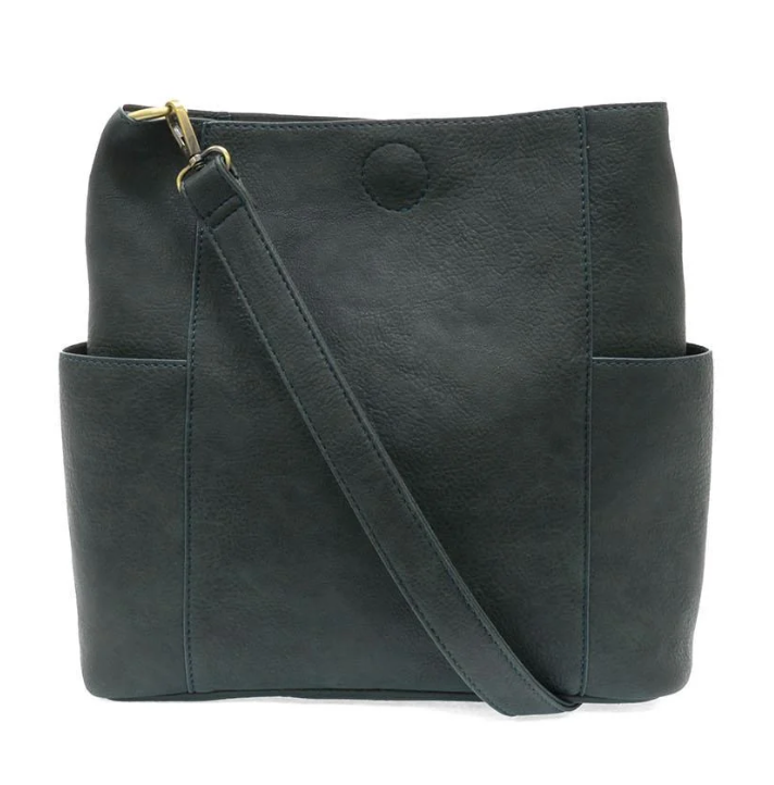 JS Deep Teal Kayleigh Side Pocket Bucket Bag