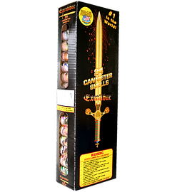 Escailbur canister shell fireworks box.