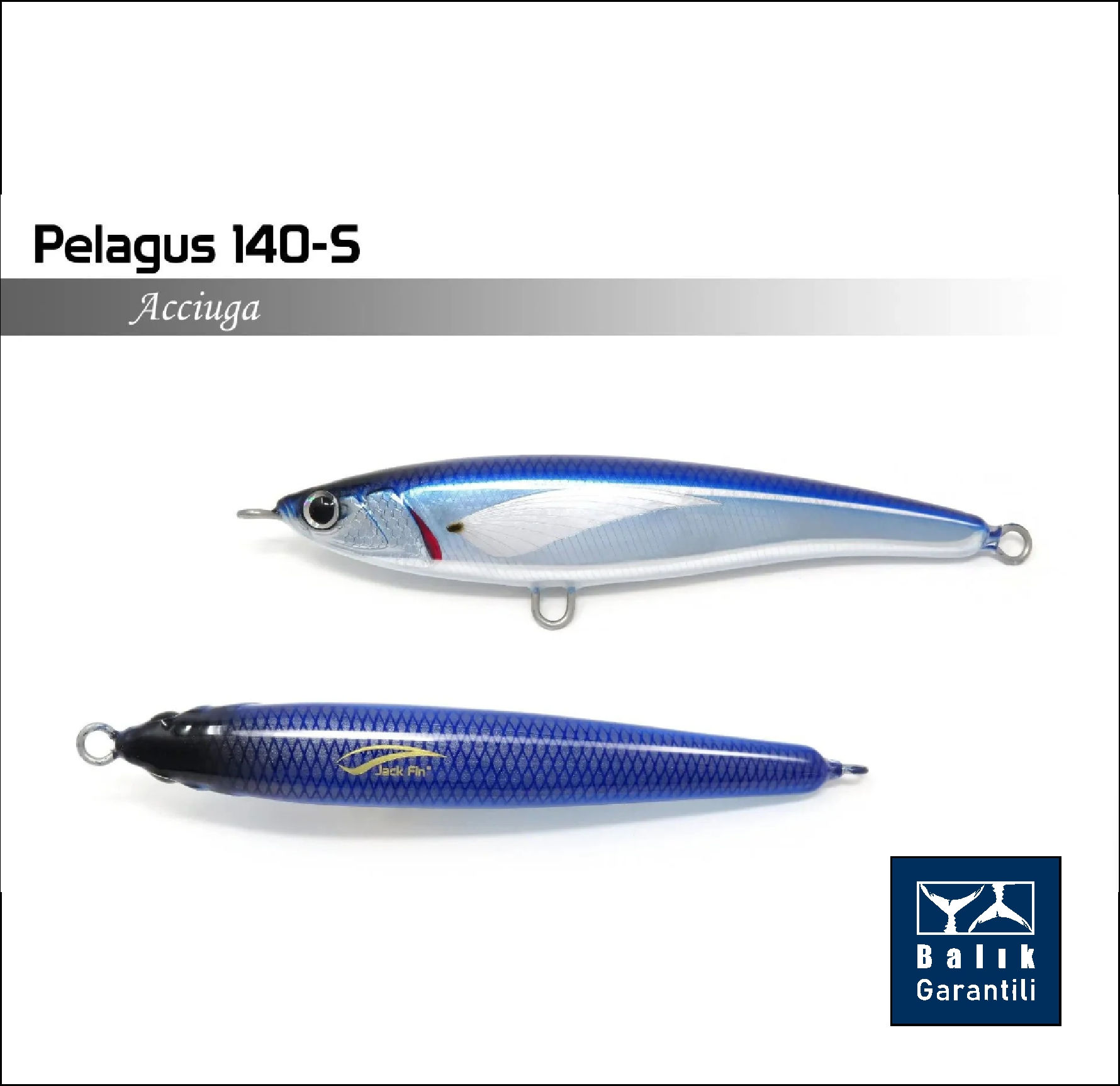 Jack Fin Pelagus 140-S Sahte Yem Acciuga