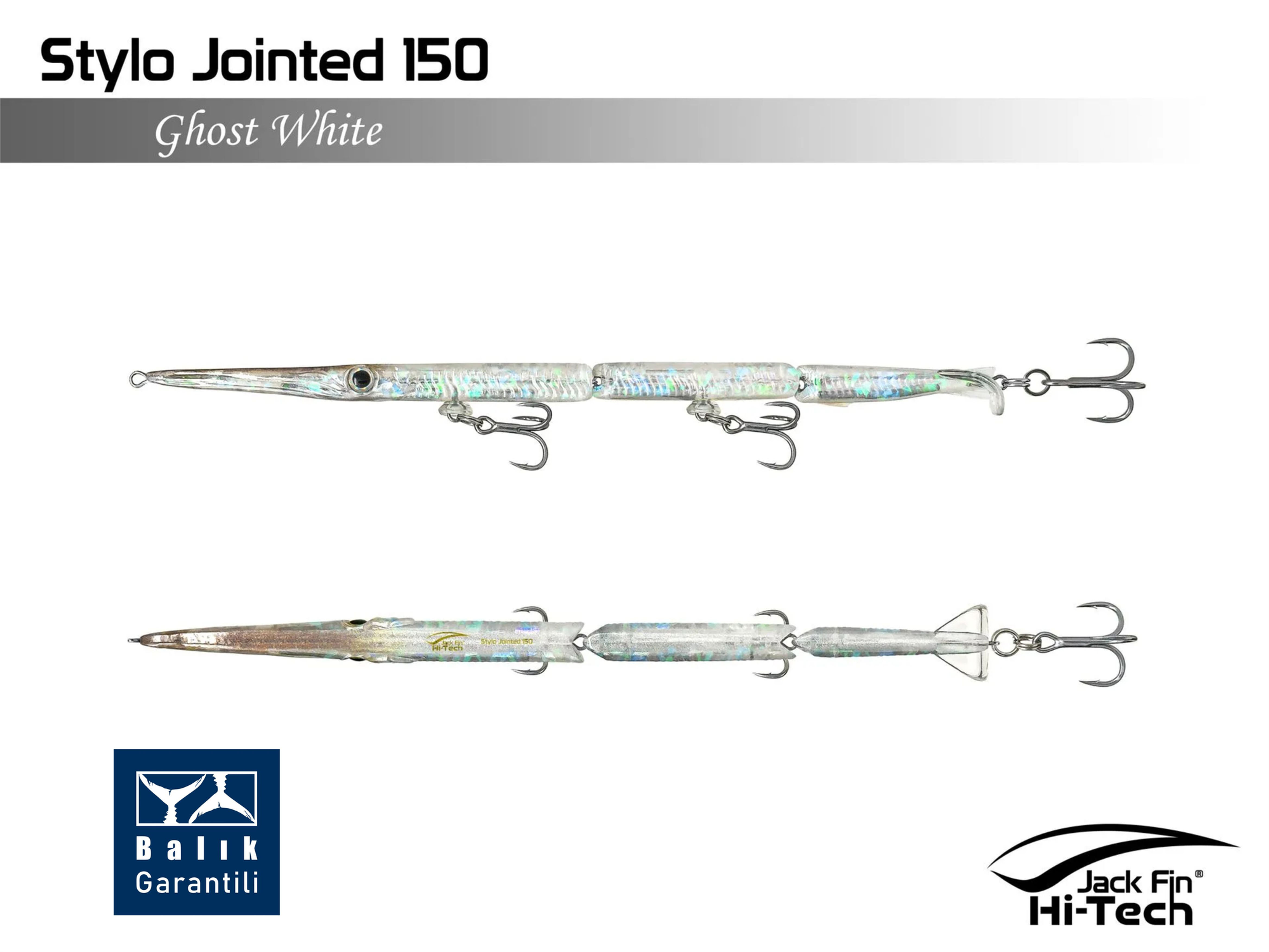 Jack Fin Stylo Jointed 150 Sahte Yem Ghost White
