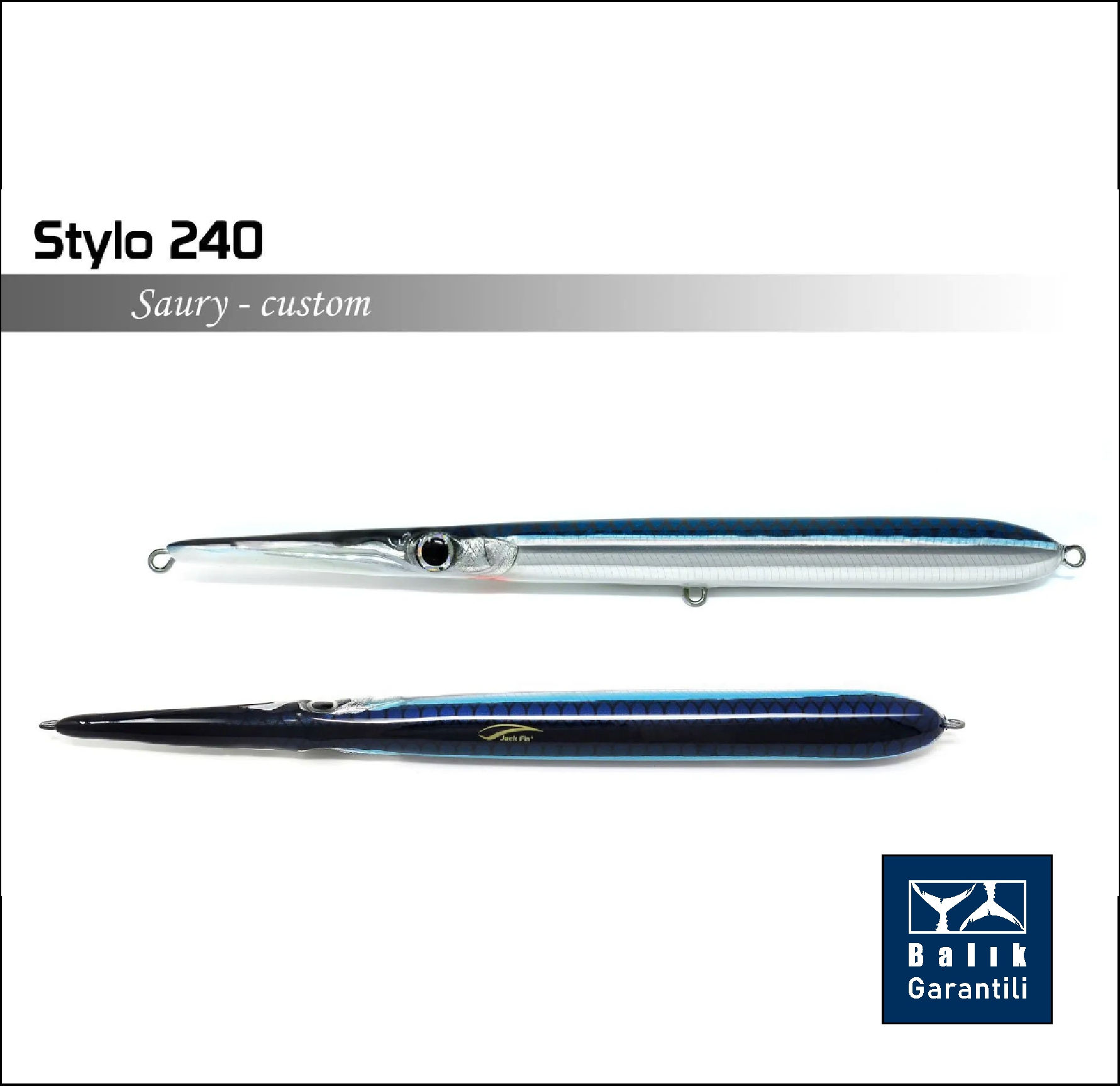 Jack Fin Stylo 240 Sahte Yem Saury ''Özel Renk''