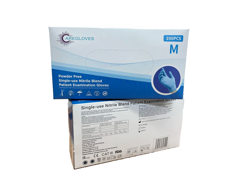 Thumbnail: Economy Blend Blue Nitrile Gloves - 200pcs/box