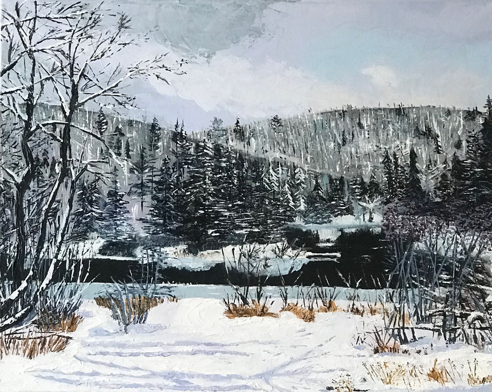 Painting of Winter Scene