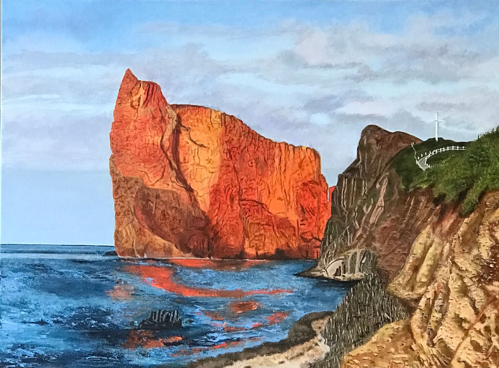 Painting of Rocher Percé