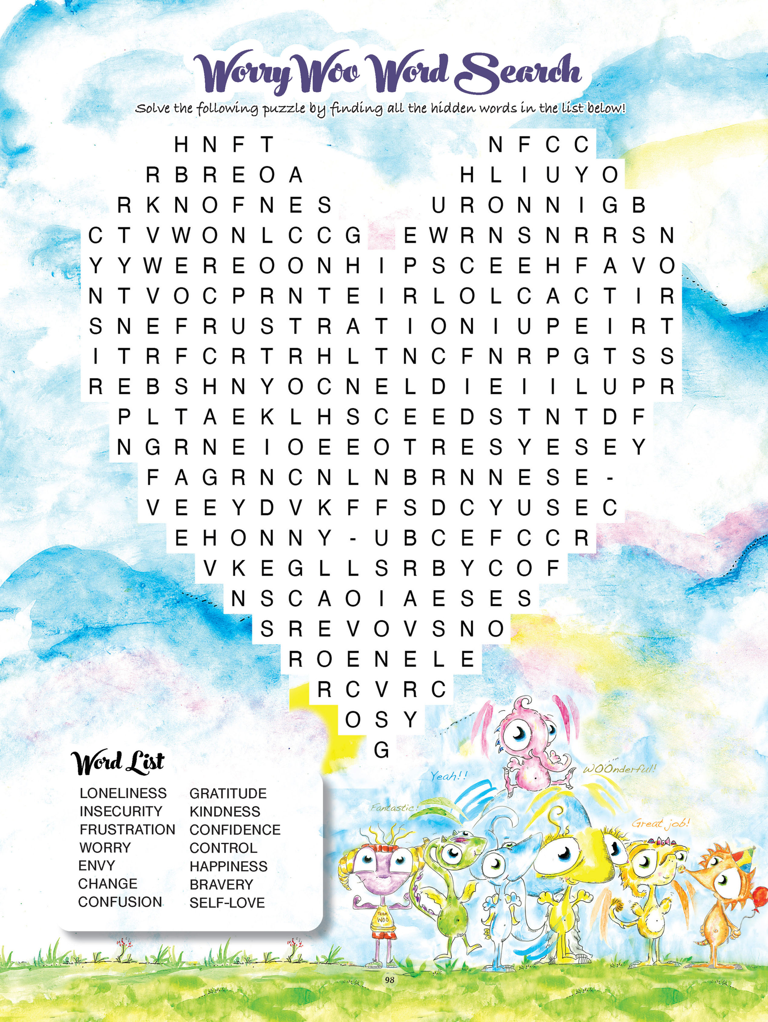 Feelings Word Search