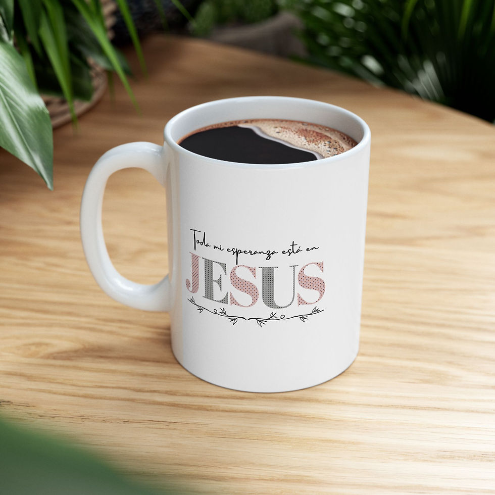 Miniatura: SPANISH MI esperanza Jesus, Faith Coffee Cup, Encouragement Gift, GGOD128-51