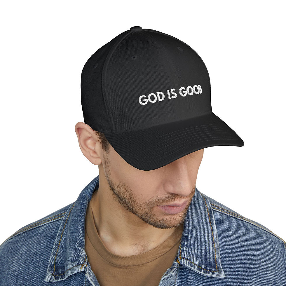Miniatura: God is Good Embroidered Faith Cap, Religious Gift, DARK COLOR HAT, GGOD142-52 