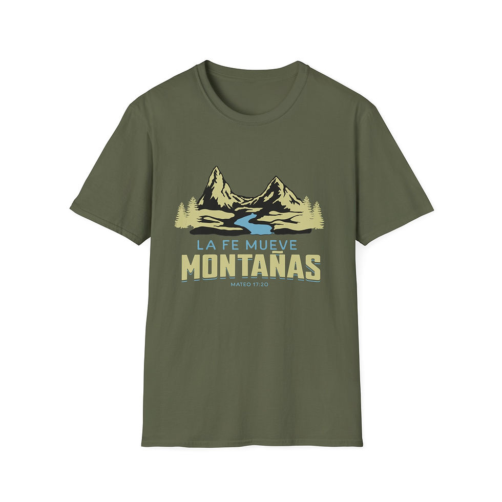 Thumbnail: Spanish Christian shirt, FE MUEVE MONTAÑAS Tee, GGOD106-4