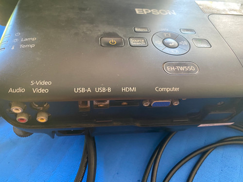 Epson 3D projector EH-TW550, soundbar and projector screen