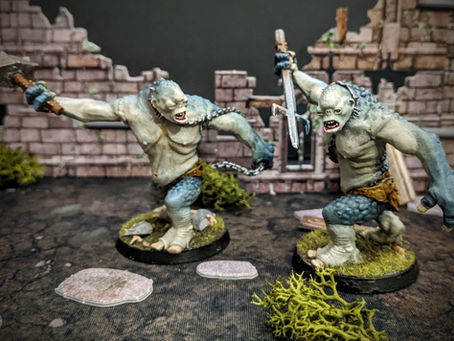 Painting Cave Trolls