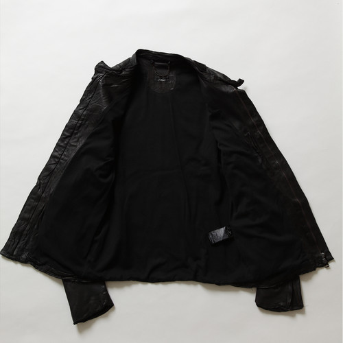 Sisie 黒 レザー シングルライダースジャケット SINGLE RIDERS(mens)-Black- | SISII