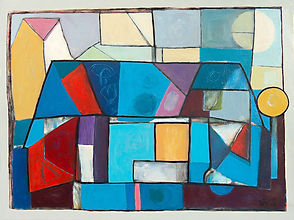 Abstract Painting By W. K. Johnson Artist