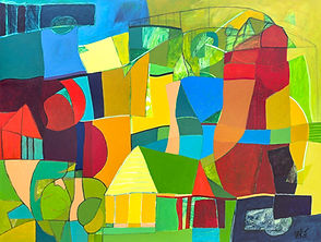 W. K. Johnson Artist Abstract Painting
