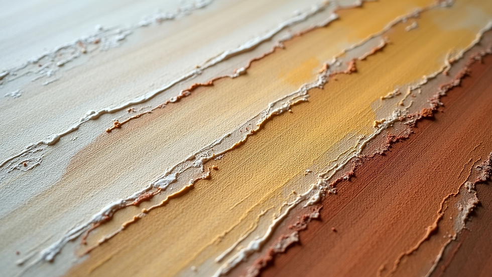 Close-up view of textured canvas showing detailed brushstroke patterns