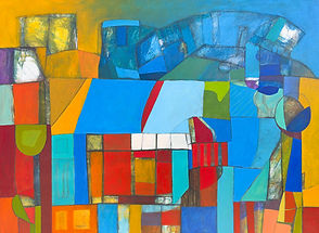Abstract Painting By W. K. Johnson Artist
