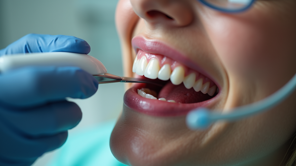 Close-up de scanner intraoral digital em uso