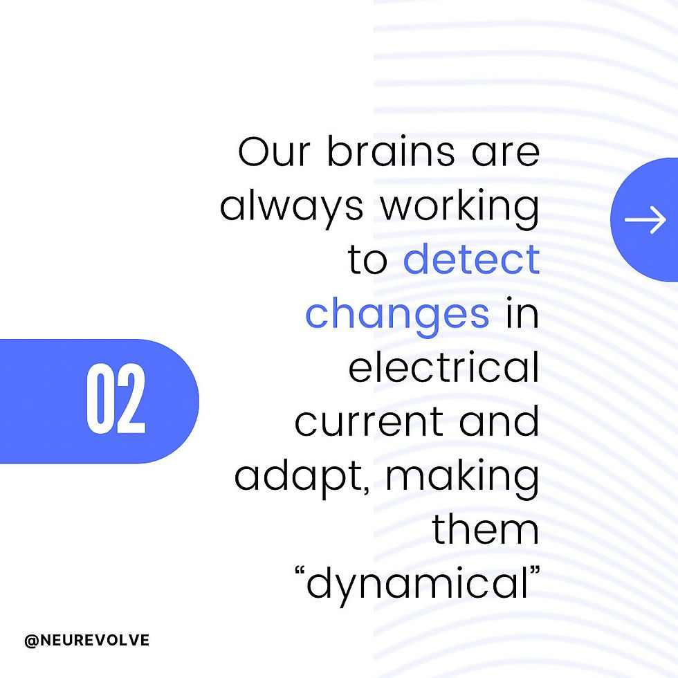 Neurofeedback: Our brains are always working to detect changes and adapt; making them dynamical