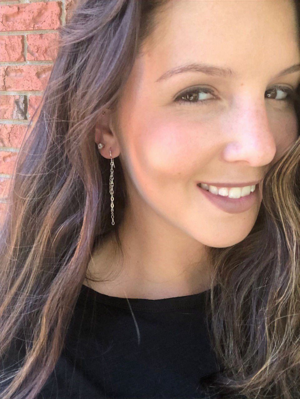 Sterling Silver Waterfall Chain Earrings