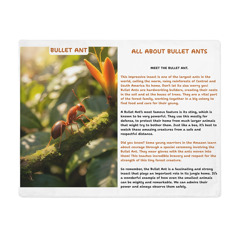 Bullet Ant (Jungle Explorer's Placemat) 18 x 14-in