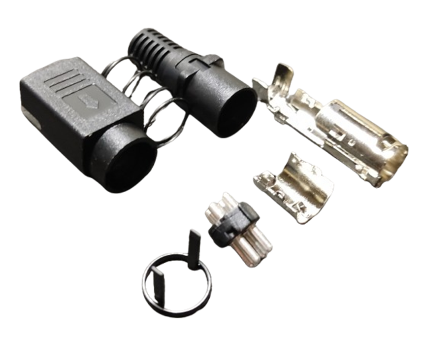 Miniatura: Kit 10 Conectores Plug Kycon Mini-din 4 Pinos Grossos Para Fontes de Alimentação