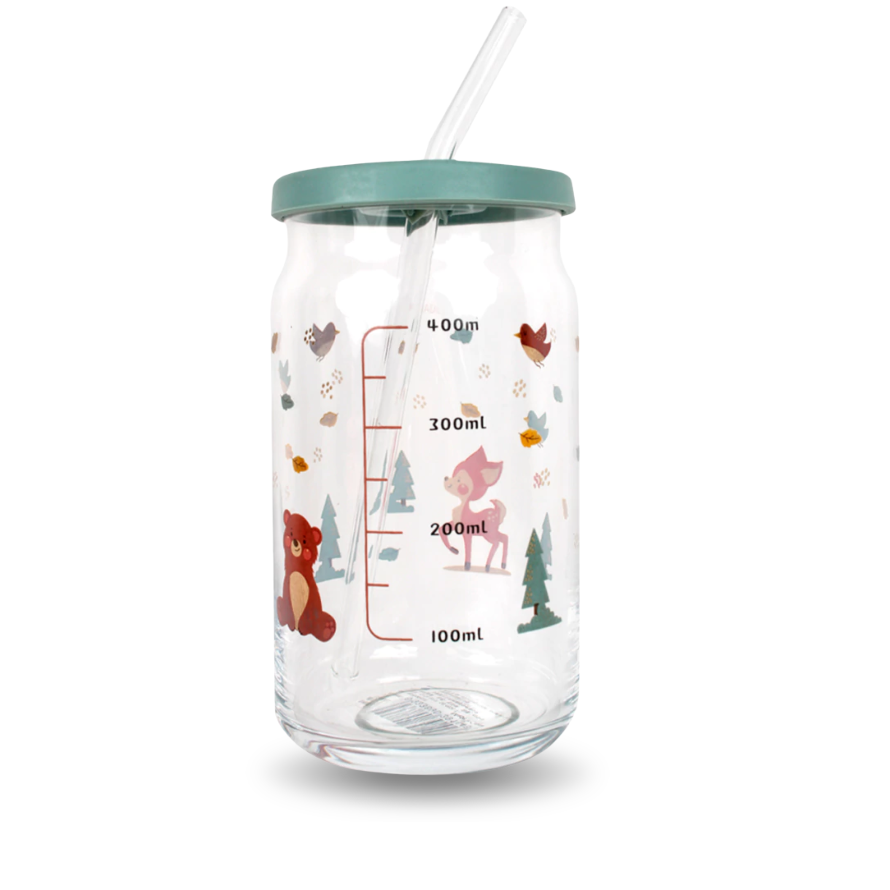 Vaso Lata 16oz (475ml) Animales Con Tapa Y Popote