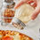 Miniatura: Set 12 Saleros Vidrio Tapa Acero Inoxidable 120 Ml Pizza