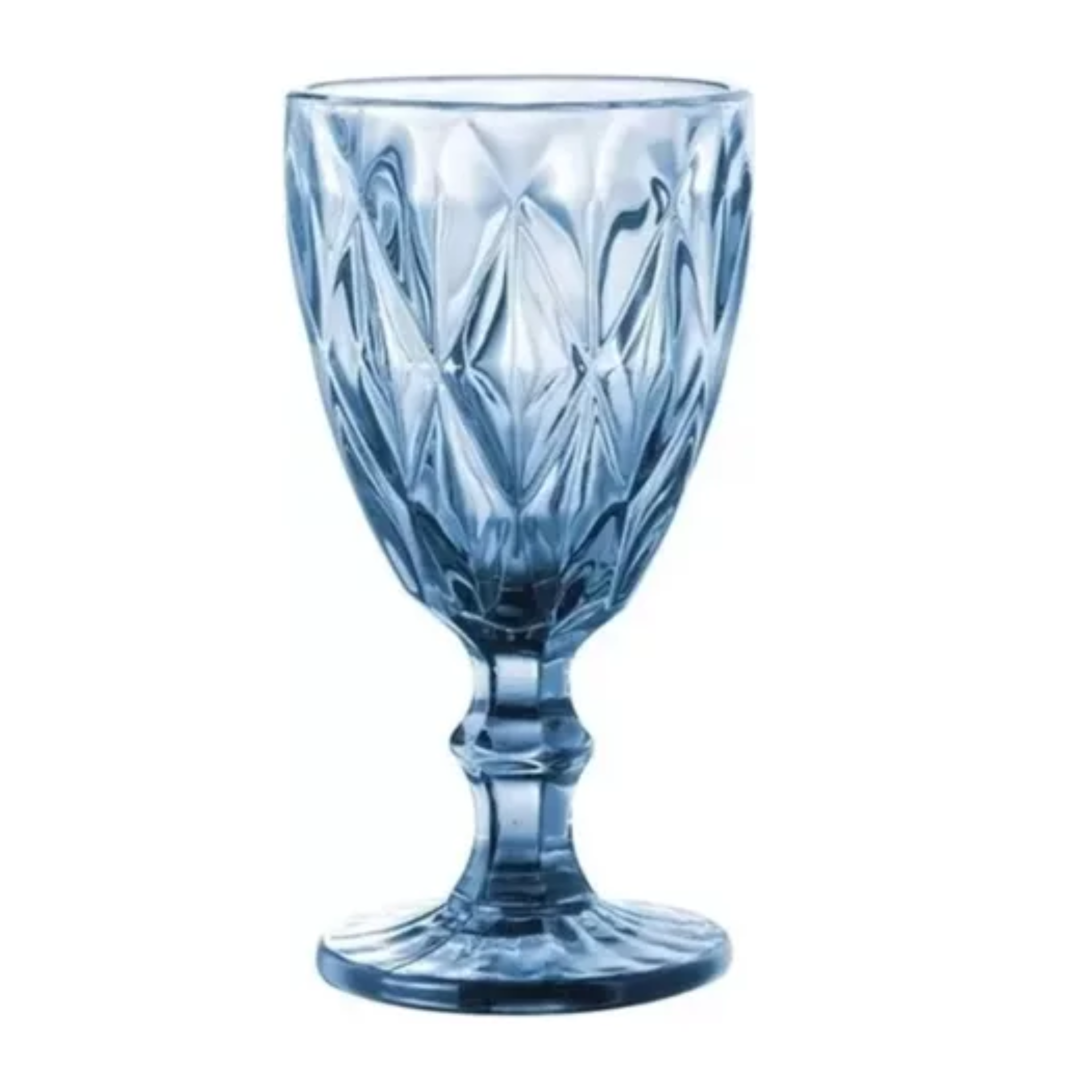Set 6 Copas 11.4oz (340ml) Labradas Diamond Azul