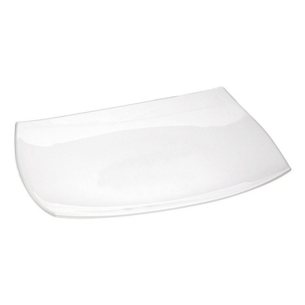 Fuente Platon Rectangular De 35 cm Quadratto Blanca Luminarc