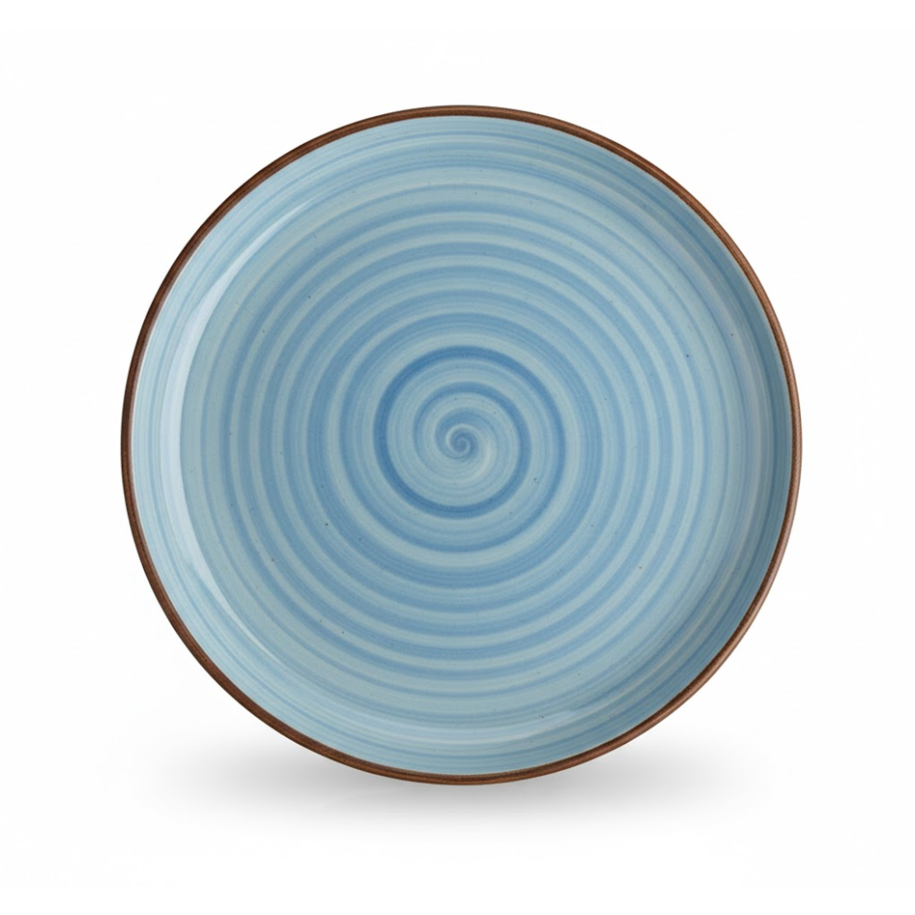 Plato Trinche Alto 27.5cm Azul Spiral