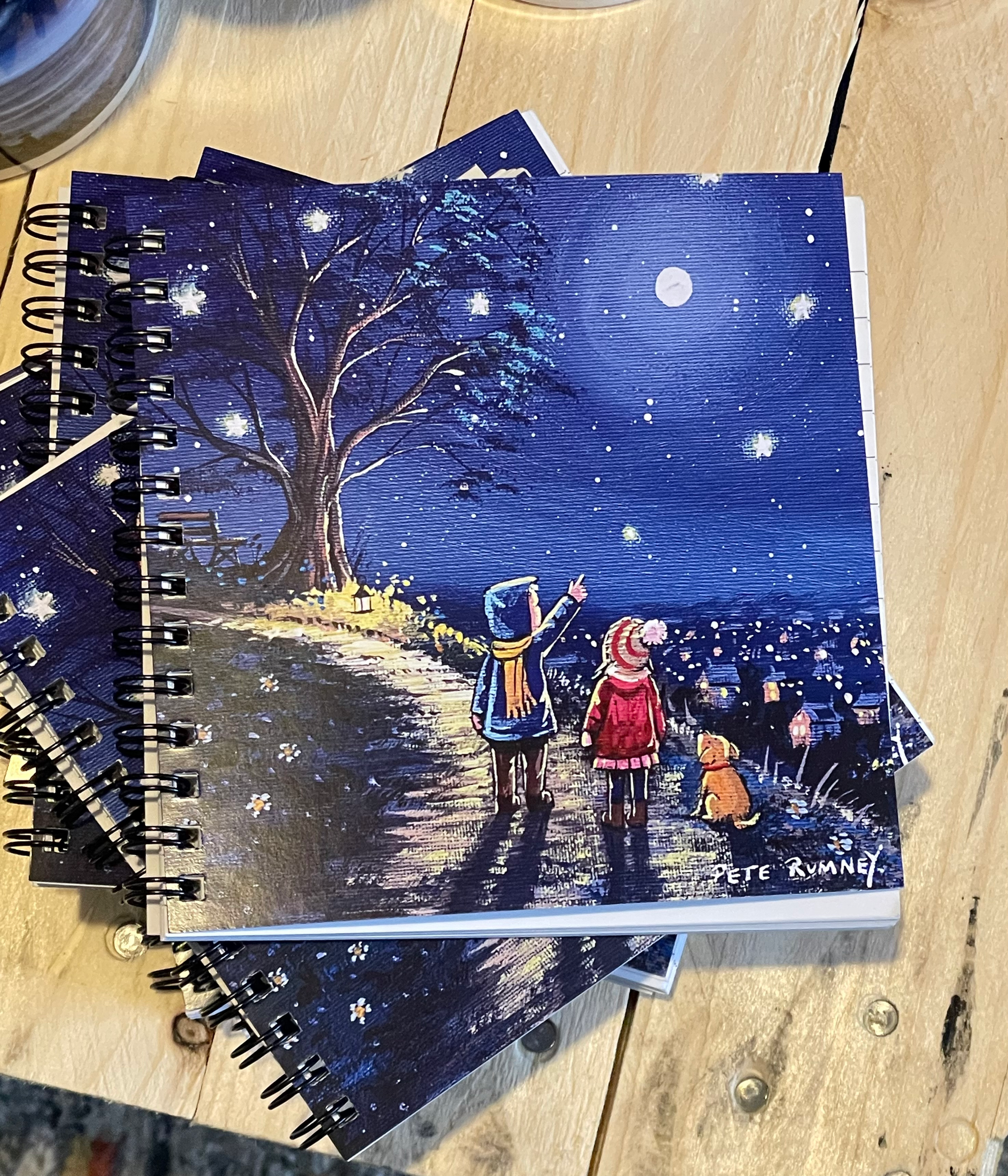 5inch square NoteBook - Star Watching