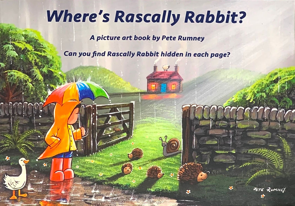 Thumbnail: Where's Rascally Rabbit? Picture Book 3 FREE Magnifying Glass + Signed By Artist