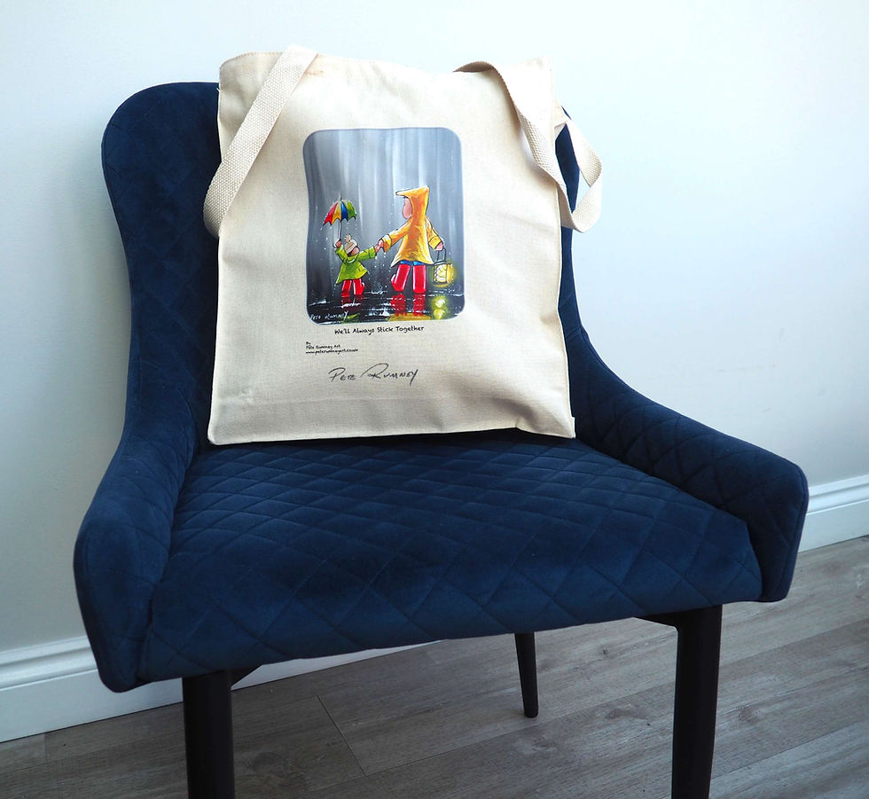 Thumbnail: Tote Bag Pete Rumney Art Signed By Artist