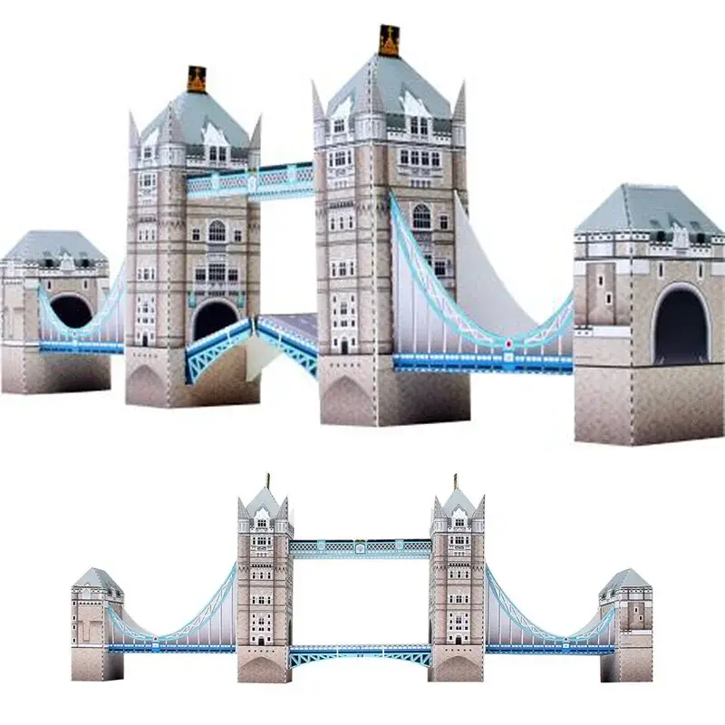 Tower Bridge Folding Mini 3D Paper Model