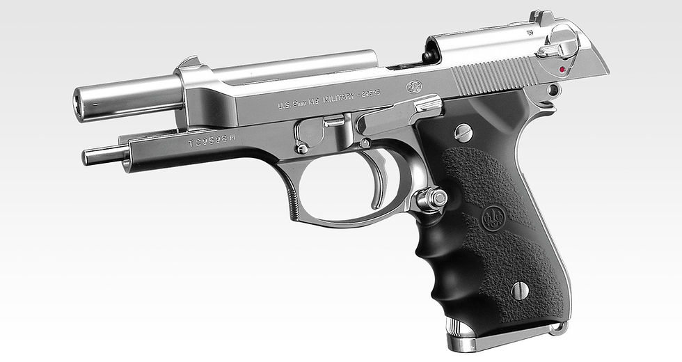 M92F Chrome Stainless Gas Blowback Pistol | Tokyo Marui Airsoft