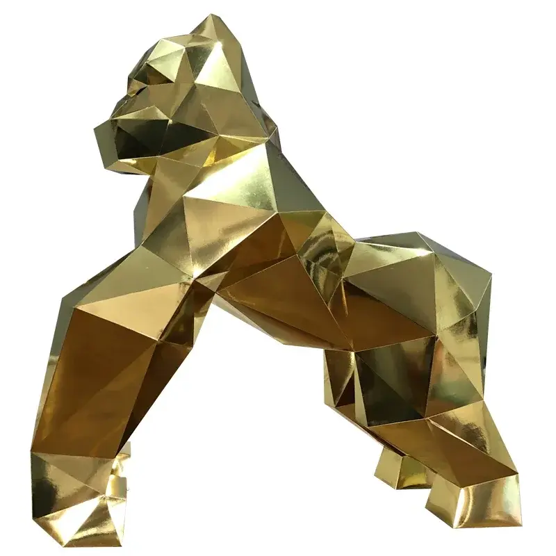 Thumbnail: Large Size Low Polygon Gorilla Paper Model (3 Variants)