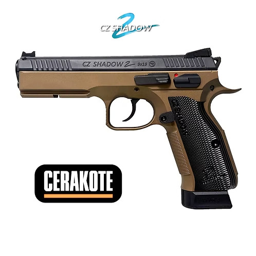 Carbon8 CZ Shadow 2 Cerakote CO2 Blowback Pistol (Gray/Bronze