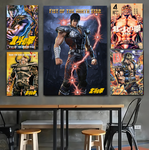 Fist of the North Star Metal Poster - Classic Art | DIORAMAKER
