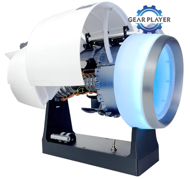 Airbus A380 Working Rolls Royce Turbine Model