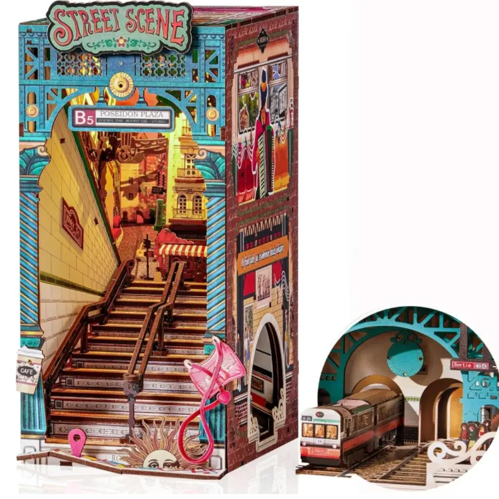 Street Scene LED Lights Book Nook Kit