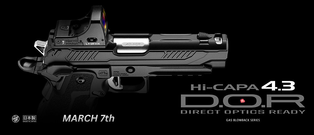 HI-CAPA 4.3 D.O.R. ガスガン New Release – Hi-Capa 4.3 DOR Gas Blowback Pistol
