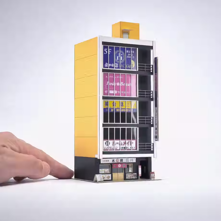 1/150 Tokyo Dioramas: 5 Storey Urban Building
