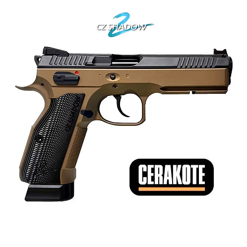 Carbon8 CZ Shadow 2 Cerakote CO2 Blowback Pistol (Gray/Bronze
